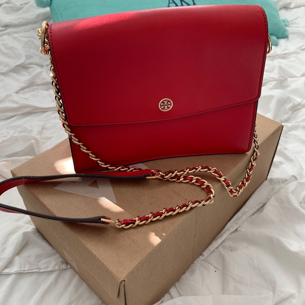 Tory Burch Red Robinson Shoulder Bag